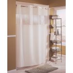 Hookless® Major Shower Curtain with Bubble Window, Polyester, 71"x77", Beige